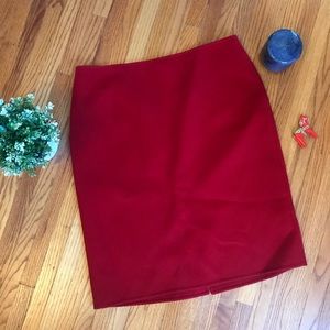 50% off today! Talbots Petites Red Wool Skirt
